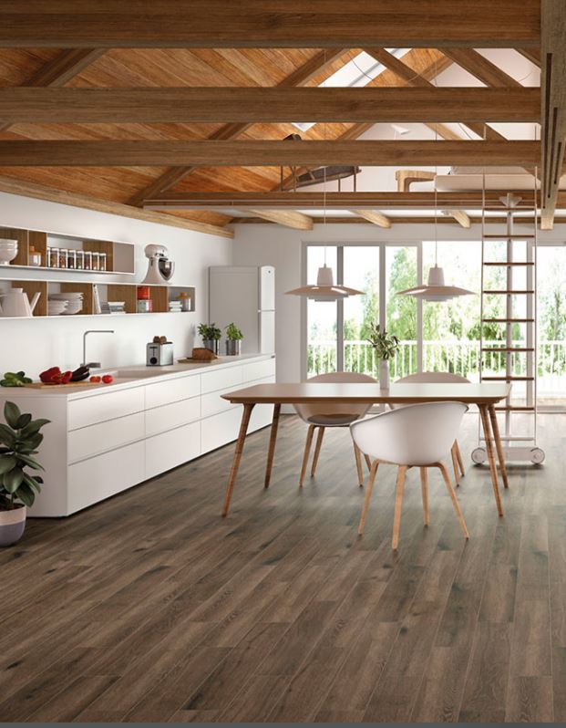 Antoni Nero 6X36 Matte Wood Look Porcelain Tile