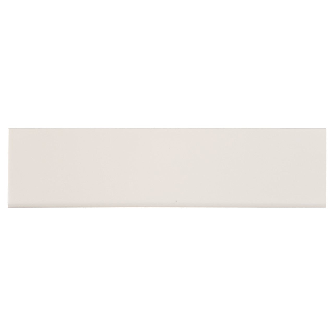 ALMOND GLOSSY4X16SINGLE BULL NOSE CERAMIC TILE