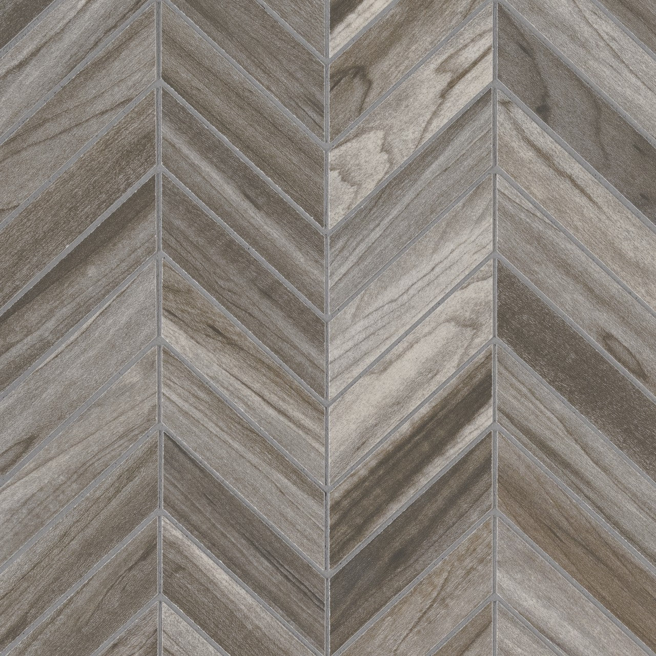 CAROLINA TIMBERGRAY CHEVRON MOSAIC12X15 MOSAIC SHEET