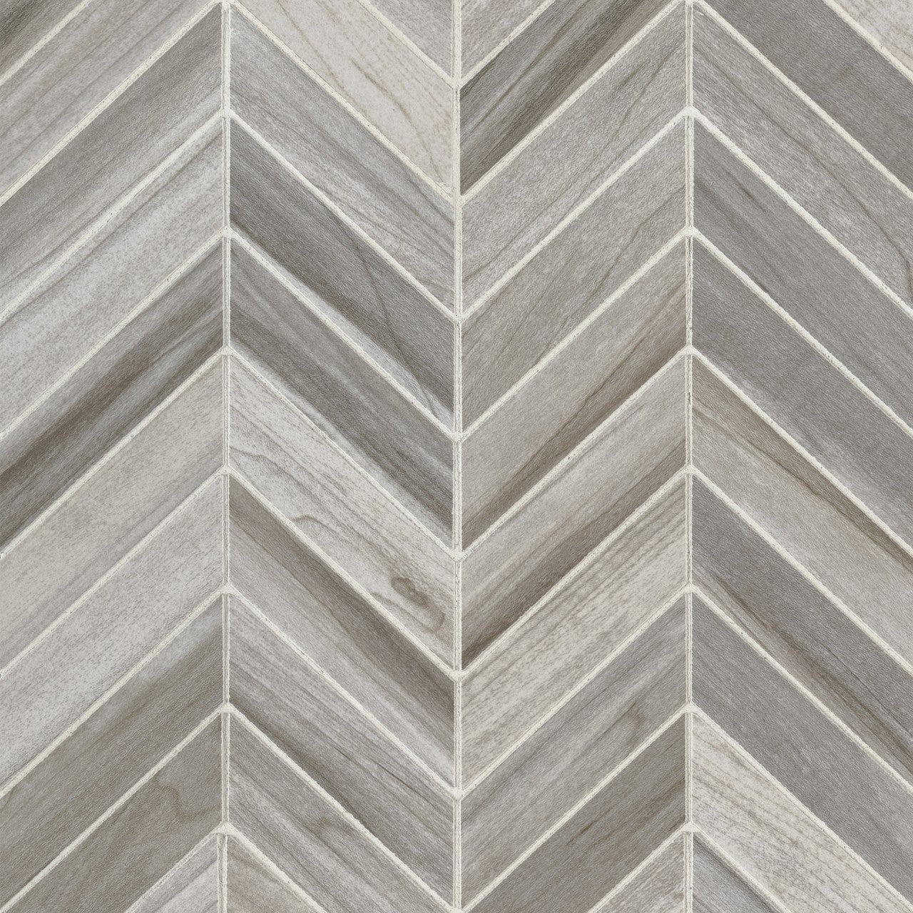 CAROLINA TIMBERWHITE CHEVRON MOSAIC12X15 MOSAIC SHEET