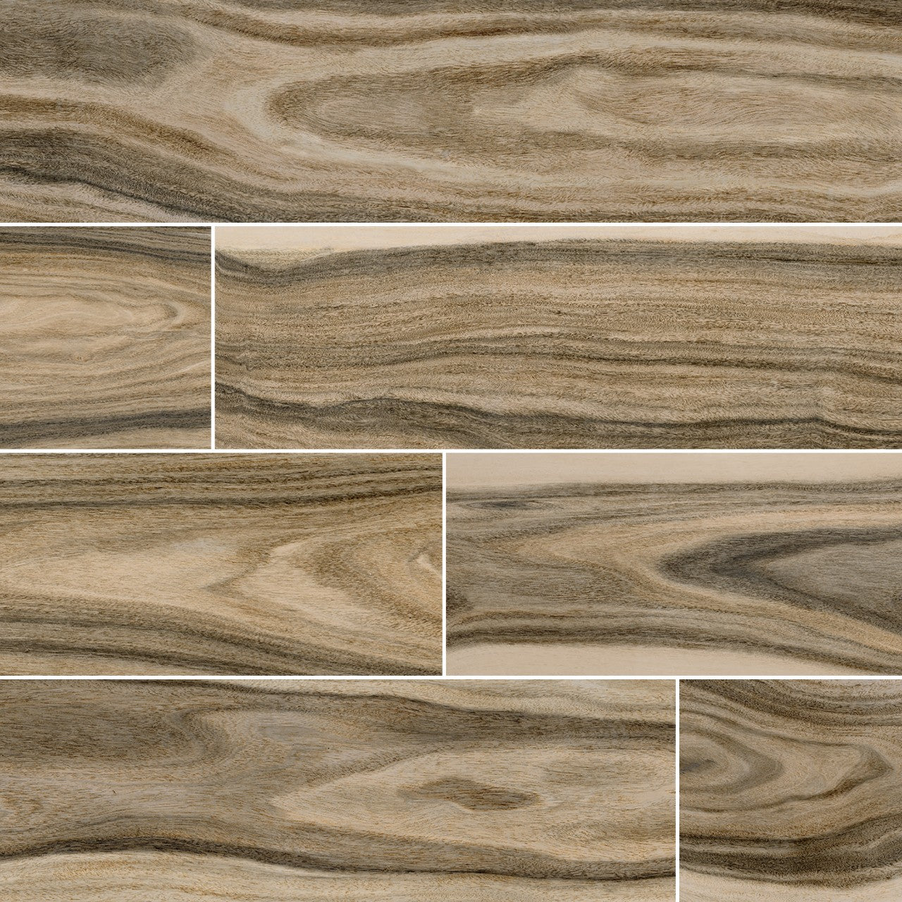 DELLANO DEEP BARK 8X48 POLISHED PORCELAIN TILE