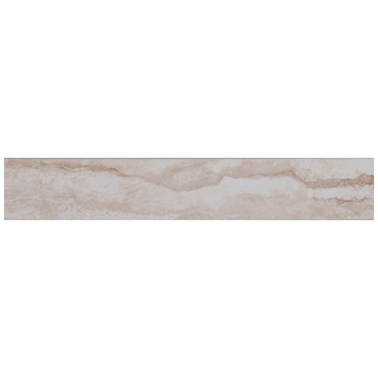PIETRA BERNINI BIANCO 3X18 BULL NOSE POL PORCELAIN TILE