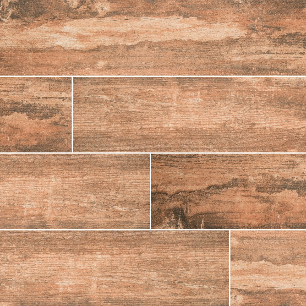 SALVAGE RED 6X40 MATTE PORCELAIN TILE