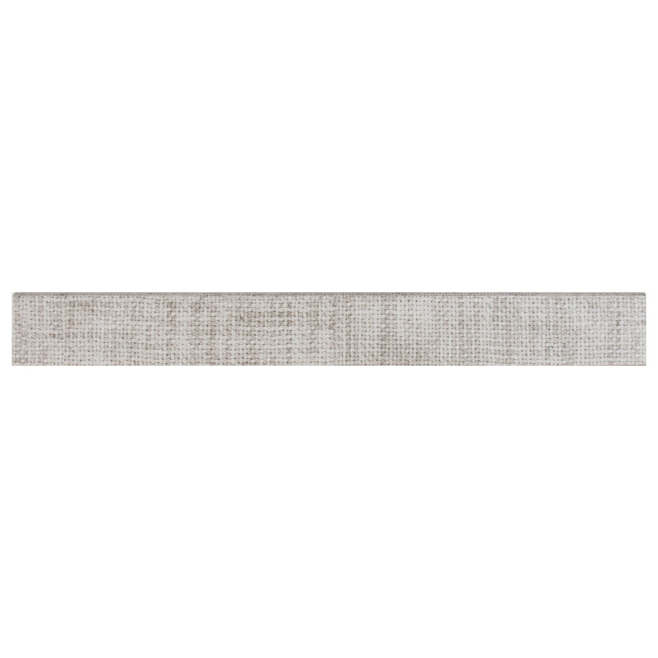 TEKTILE CROSSHATCH GRAY 3X24 BULL NOSE PORCELAIN TILE