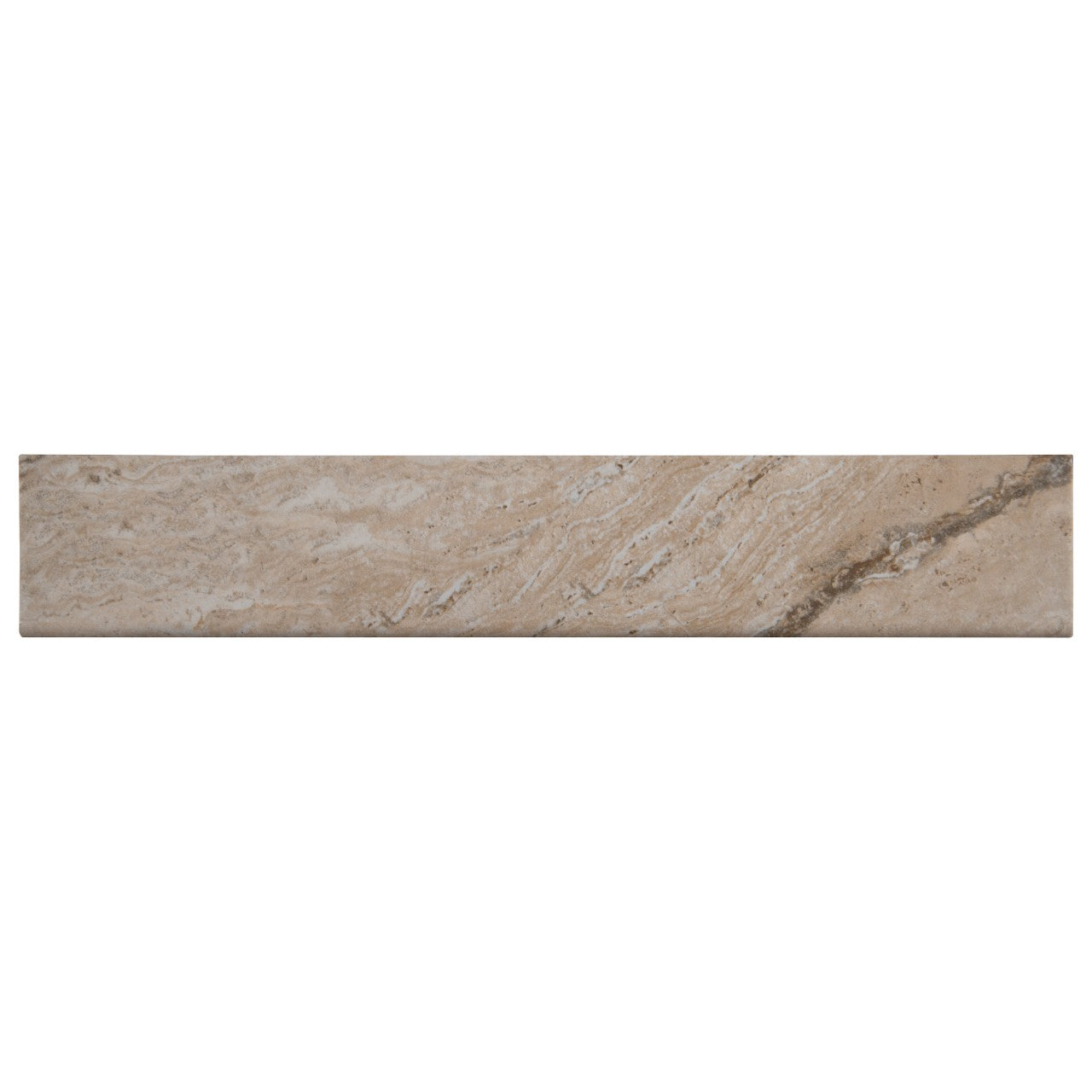 VEZIO BEIGE 3X18 MATTE BULL NOSE PORCELAIN TILE