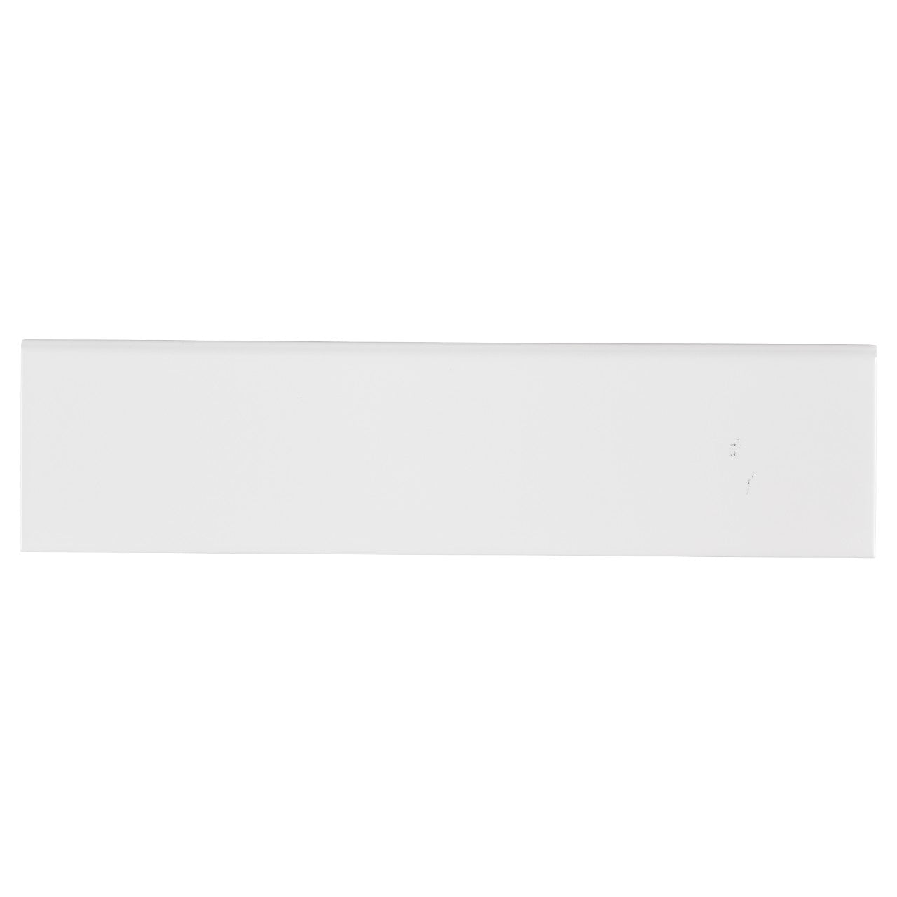WHITE GLOSSY 4X16 SINGLE BULL NOSE CERAMIC TILE