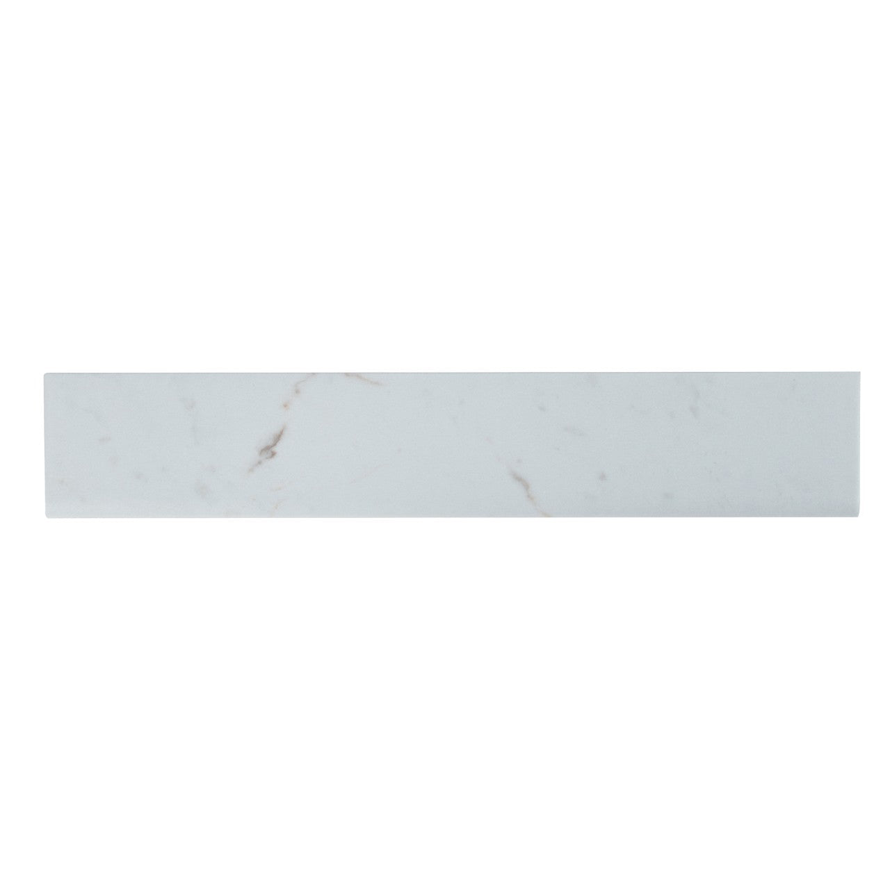 WHITE VENA 3X18 BULLNOSE PORCELAIN TILE