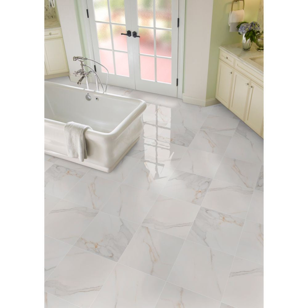 Adella Calacatta 18X18 Matte Porcelain Tile