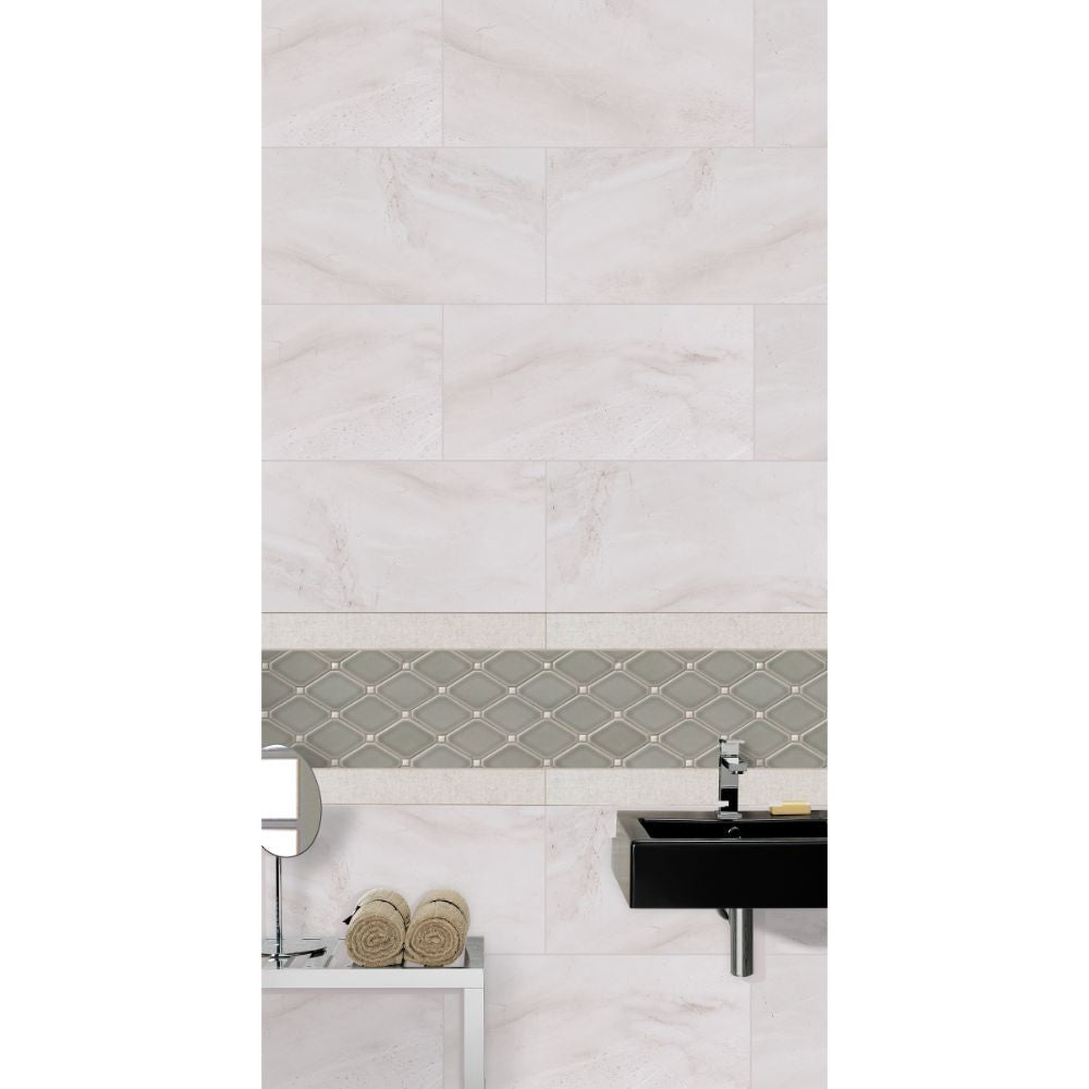 Adella Viso Gris Satin 12X24 Matte Ceramic Tile