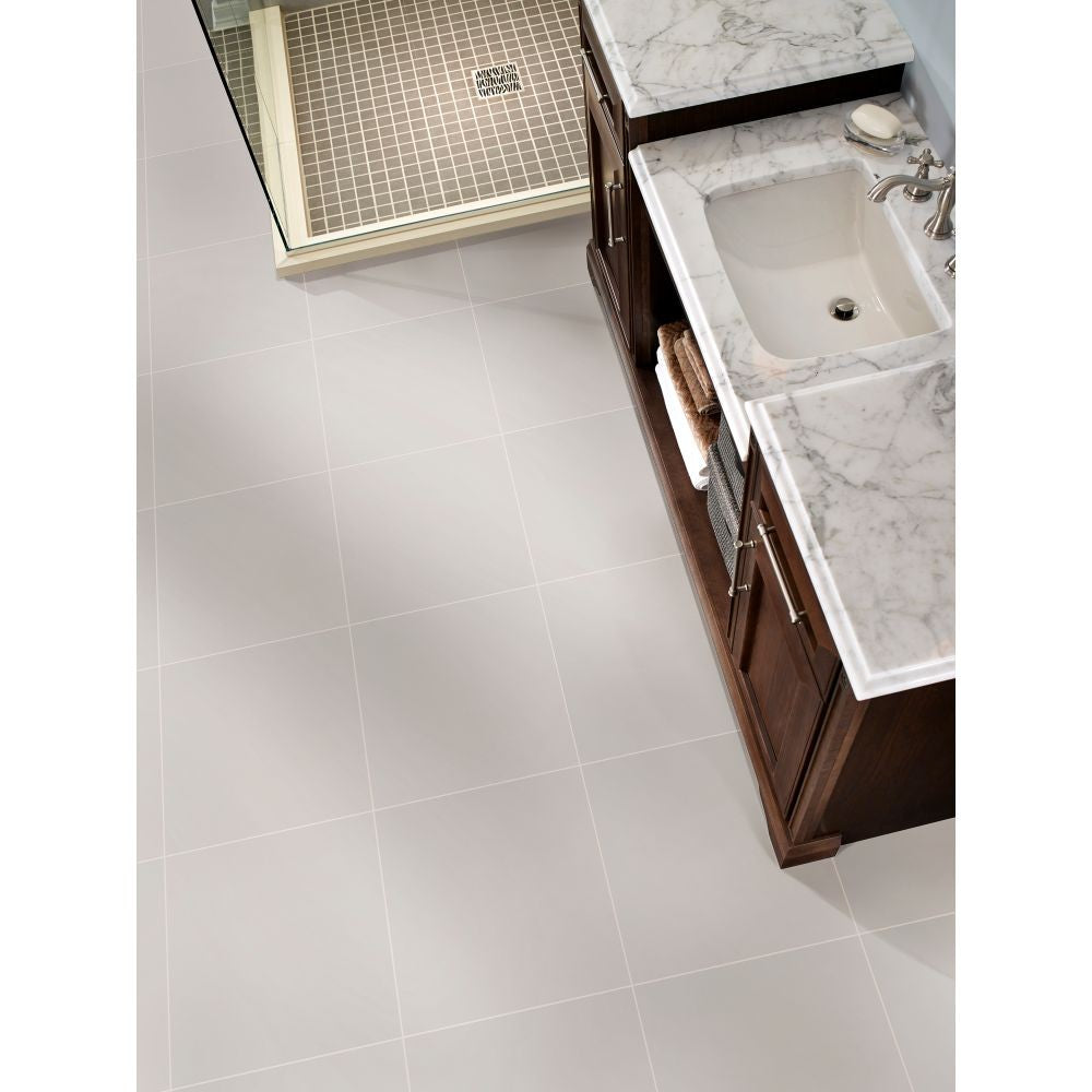 Adella White 18X18 Matte Porcelain Tile