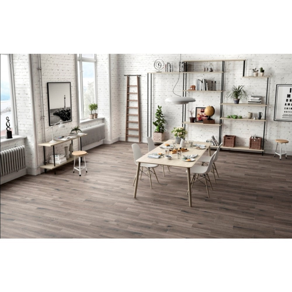 Antoni Gris 6X36 Matte Wood Look Porcelain Tile