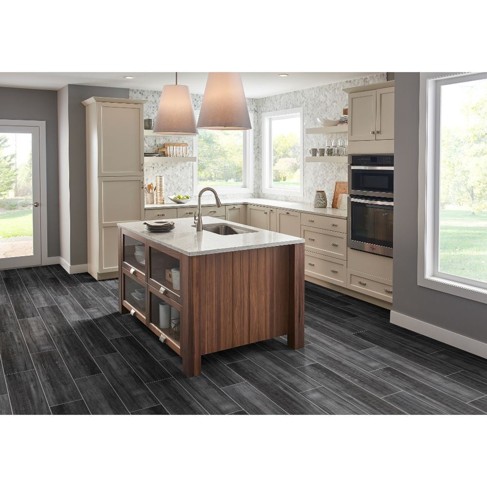 Belmond Obsidian 8X40 Black Matte Ceramic Tile