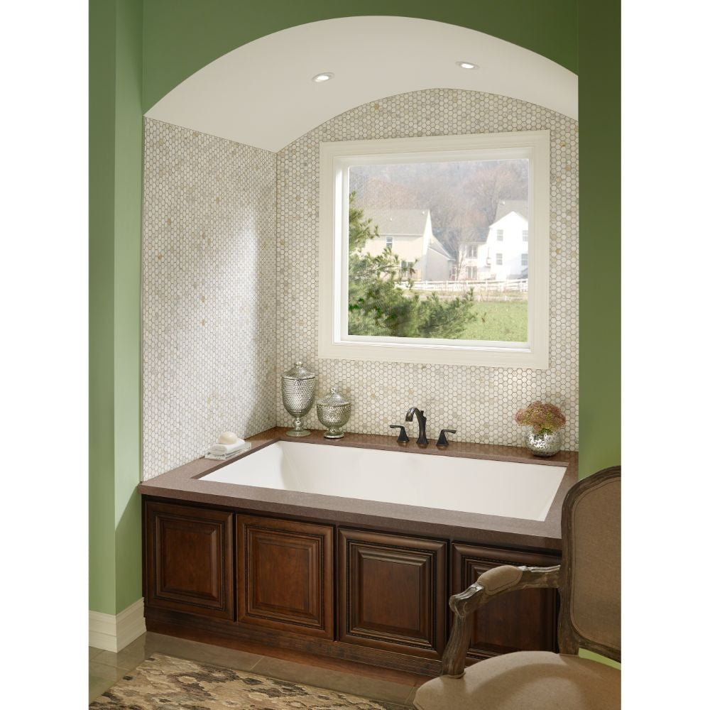 Calacatta Gold 1” Hexagon Polished Mosaic Tile