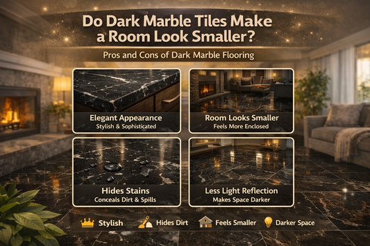 Do Dark Marble Tiles Make a Room Look Smaller?
