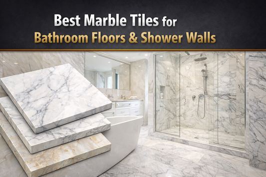 Best Marble Tiles for Bathroom Floors & Shower Walls