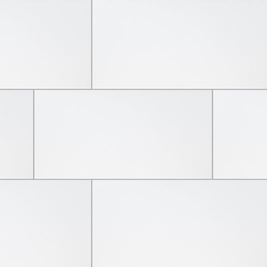 ADELLA WHITE 12X24 SATIN MATTE CERAMIC TILE