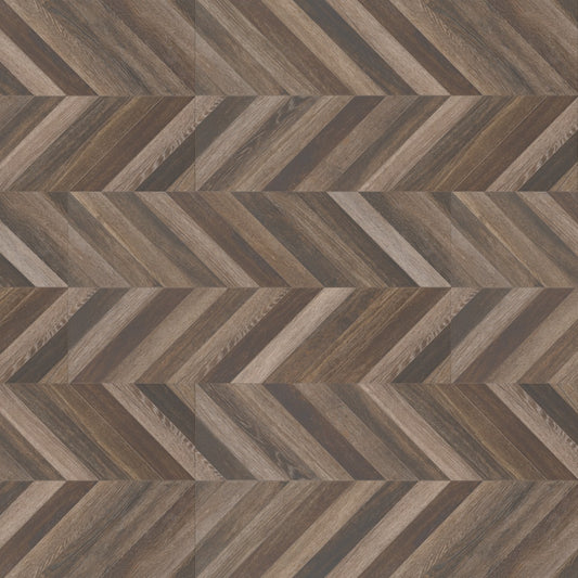 ANTONI CAFE NERO 20X40 CHEVRON MIX MATTE PORCELAIN TILE