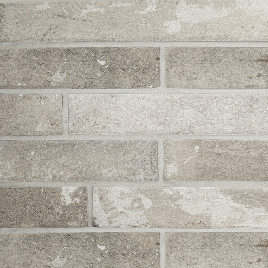 BRICKSTONE IVORY 2X18 MATTE PORCELAIN TILE