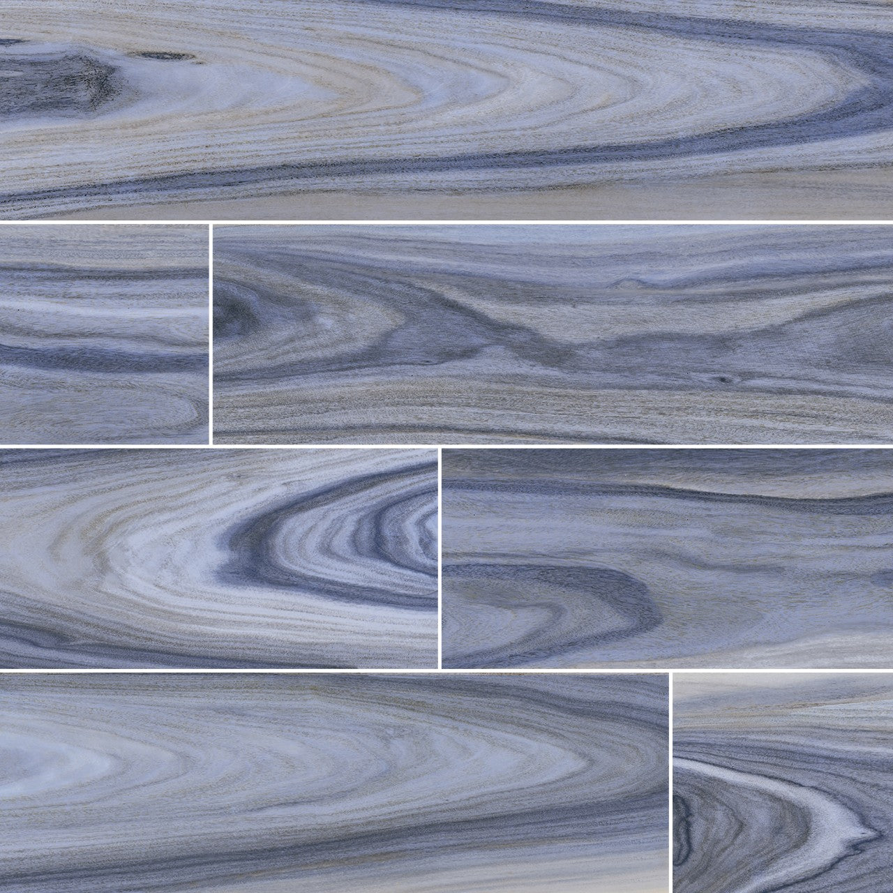 DELLANO EXOTIC BLUE 8X48 POLISHED PORCELAIN TILE