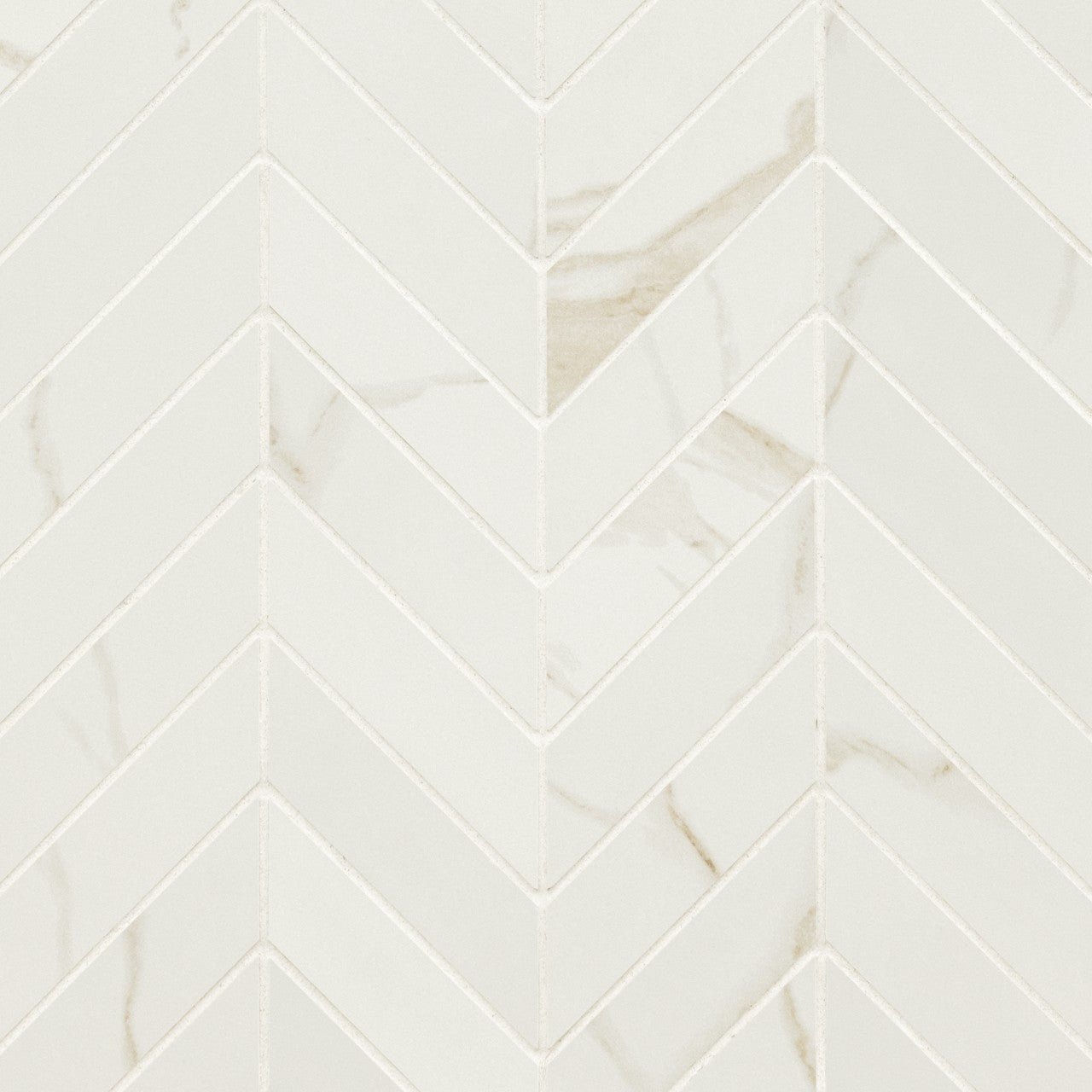 EDEN CALACATTA CHEVRON MOSAIC 12X15 MOSAIC SHEET