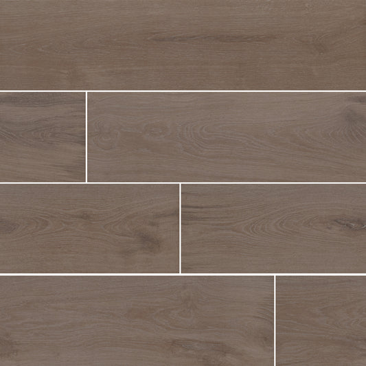 EVERESTWOOD LATTE 8X48 MATTE PORCELAIN TILE