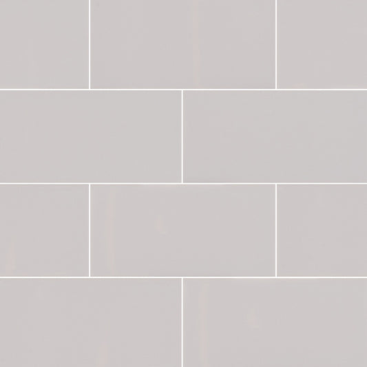 GRAY GLOSSY 3X6 CERAMIC TILE