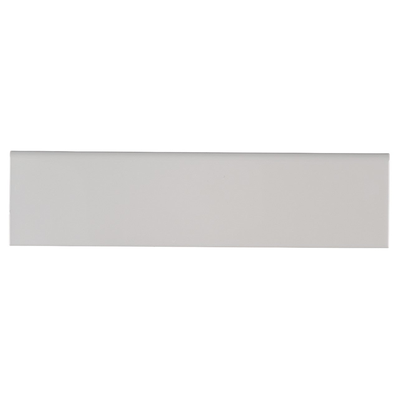 GRAY GLOSSY 4X16 SINGLE BULL NOSE CERAMIC TILE