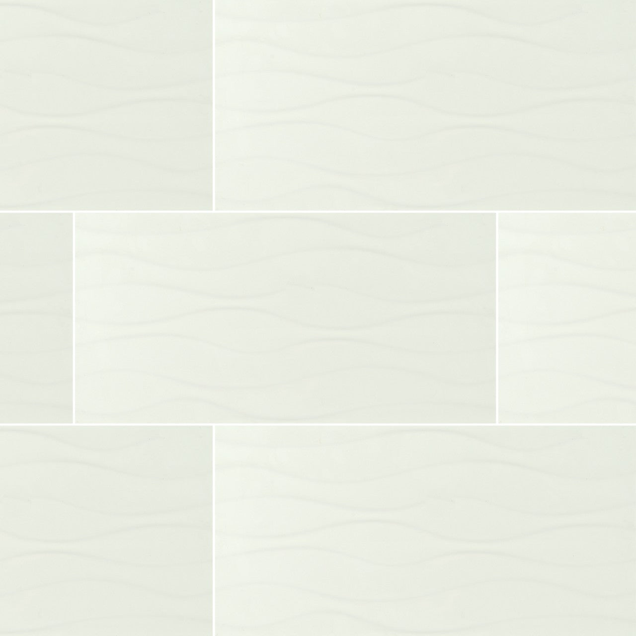 HD ONDA BLANCO 12X24 MATTE WALL TILE