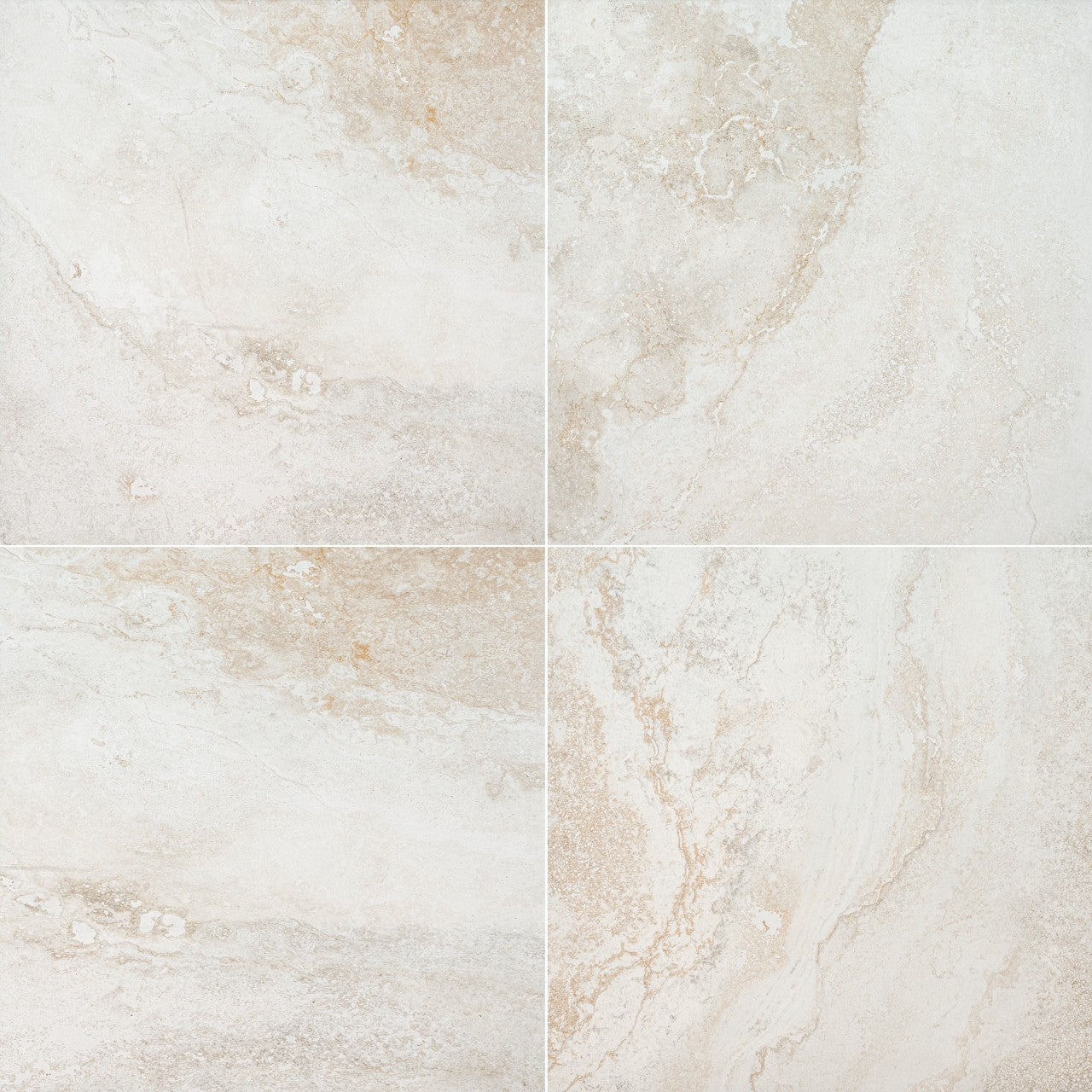 LIVINGSTYLE TRAVERTINO 24X24 MATTE PORCELAIN TILE