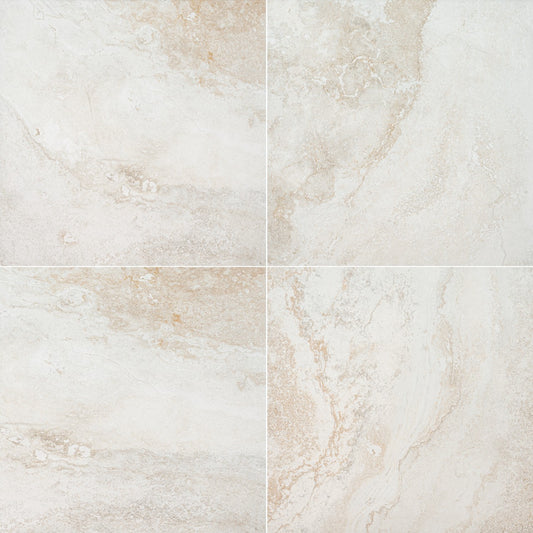 LIVINGSTYLE TRAVERTINO 24X24 MATTE PORCELAIN TILE