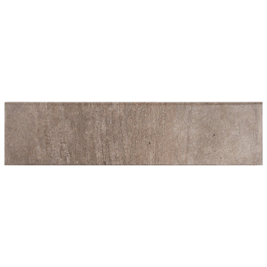 METROPOLIS TAUPE 3X12 BULL NOSE PORCELAIN TILE