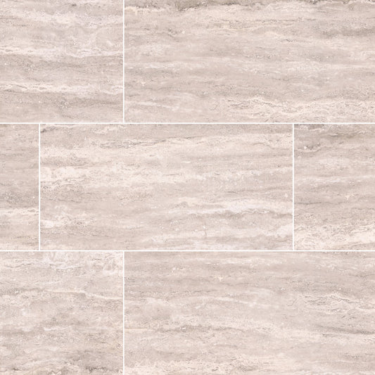 PIETRA VENATA WHITE 12X24 POLISHED PORCELAIN TILE