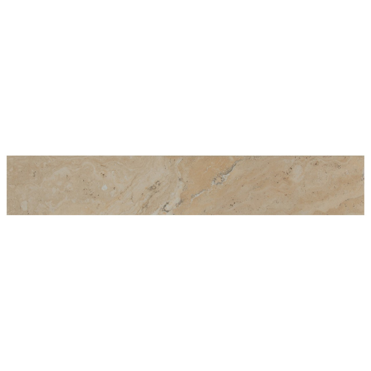PIETRA VEZIO BEIGE 3X18 POL BULL NOSE PORCELAIN TILE