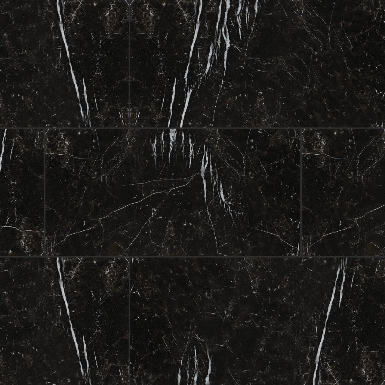 REGALLO MARQUINA NOIR 24X48 POLISHED PORCELAIN TILE