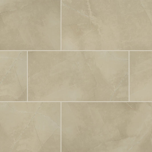 SANDE CREAM 24X48 POLISHED PORCELAIN TILE