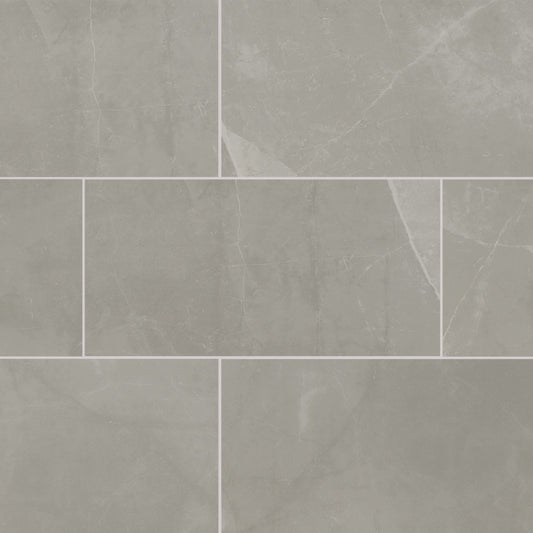 SANDE GREY 12X24 POLISHED PORCELAIN TILE