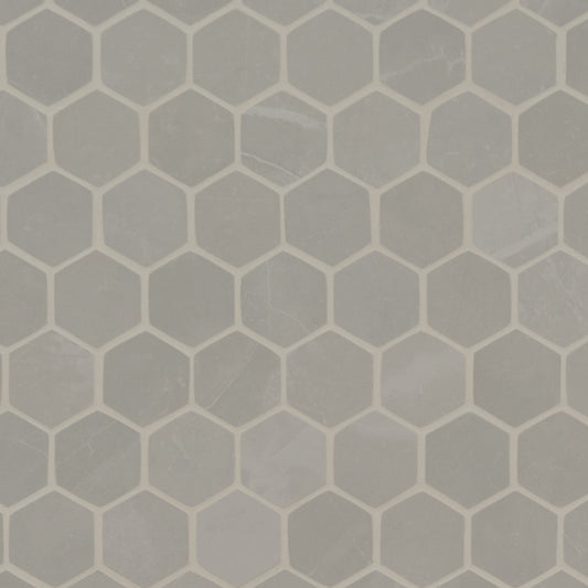 SANDE GREY 2X2 HEX MATTE MOSAIC MOSAIC SHEET