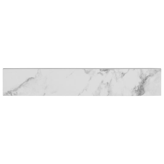 STATUARIO 3X18 MATTE BULL NOSE PORCELAIN TILE