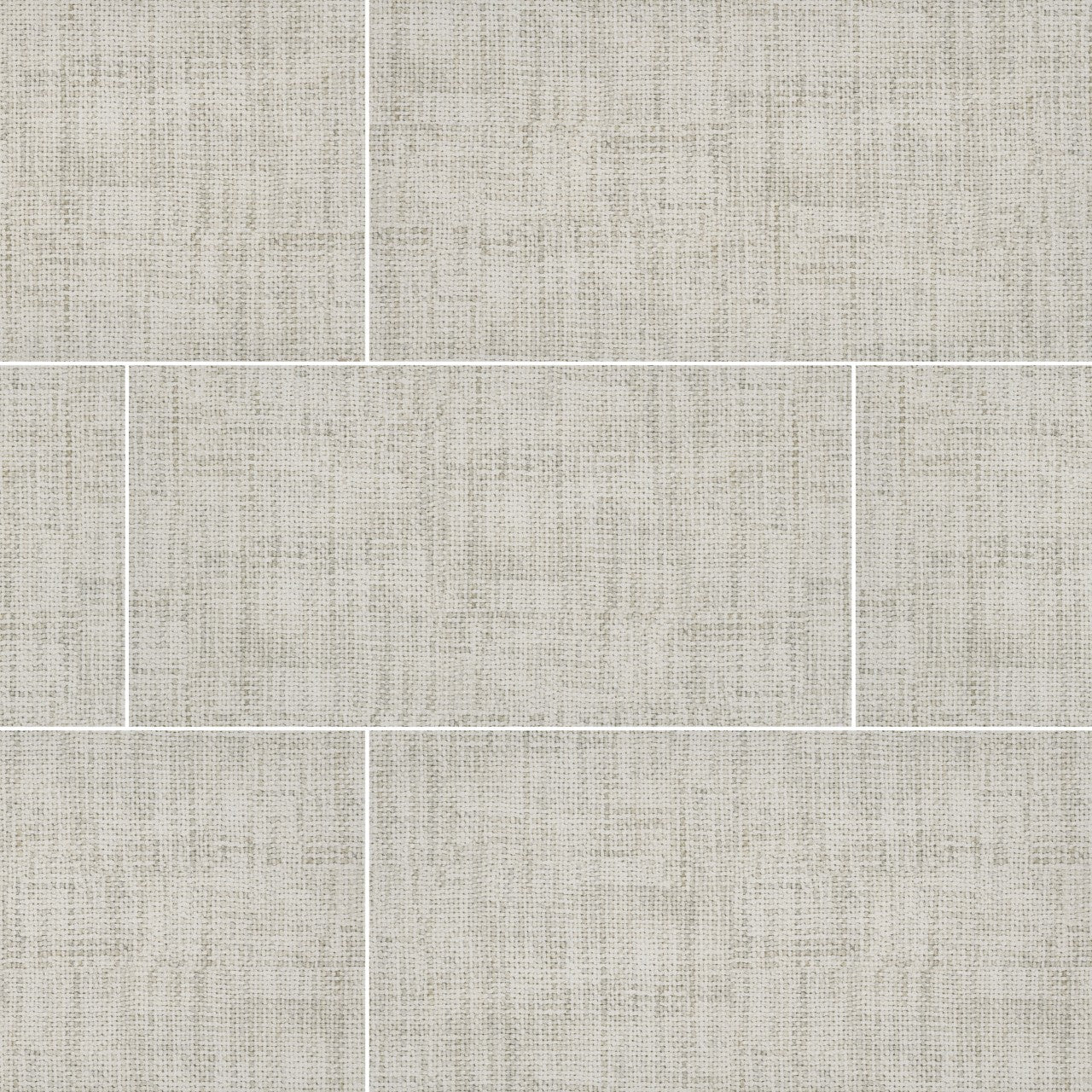 TEKTILE CROSSHATCH IVORY 12X24 MATTE PORCELAIN TILE