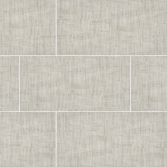 TEKTILE CROSSHATCH IVORY 12X24 MATTE PORCELAIN TILE