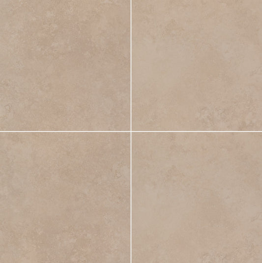 TRAVERTINO BEIGE 24X24 MATTE PORCELAIN TILE