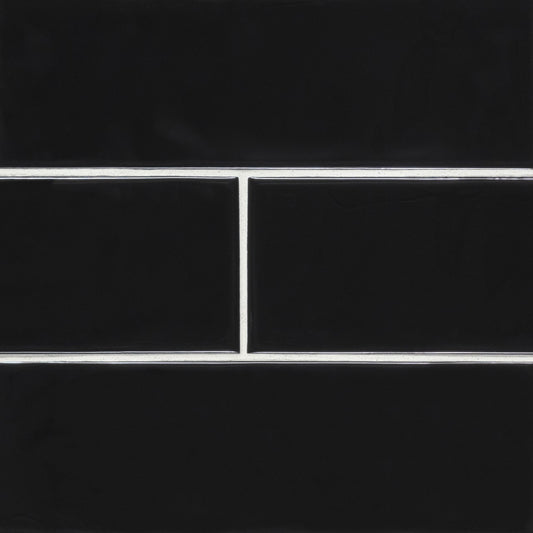 URBANO INK 4X12 GLOSSY WALL TILE