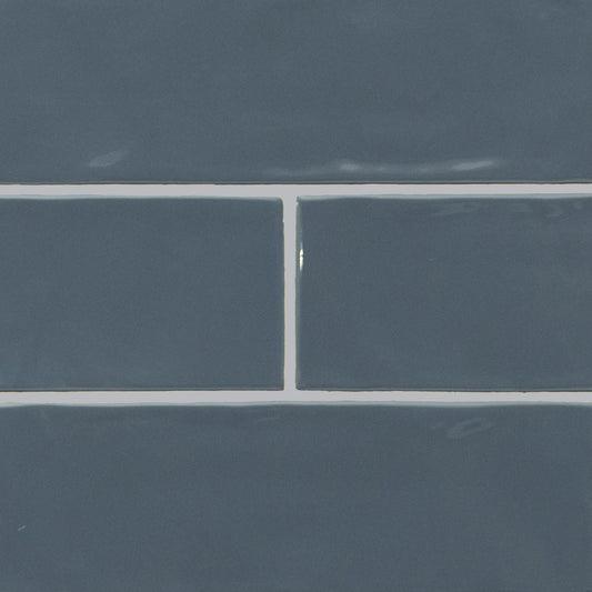 URBANO NAVY 4X12 GLOSSY WALL TILE