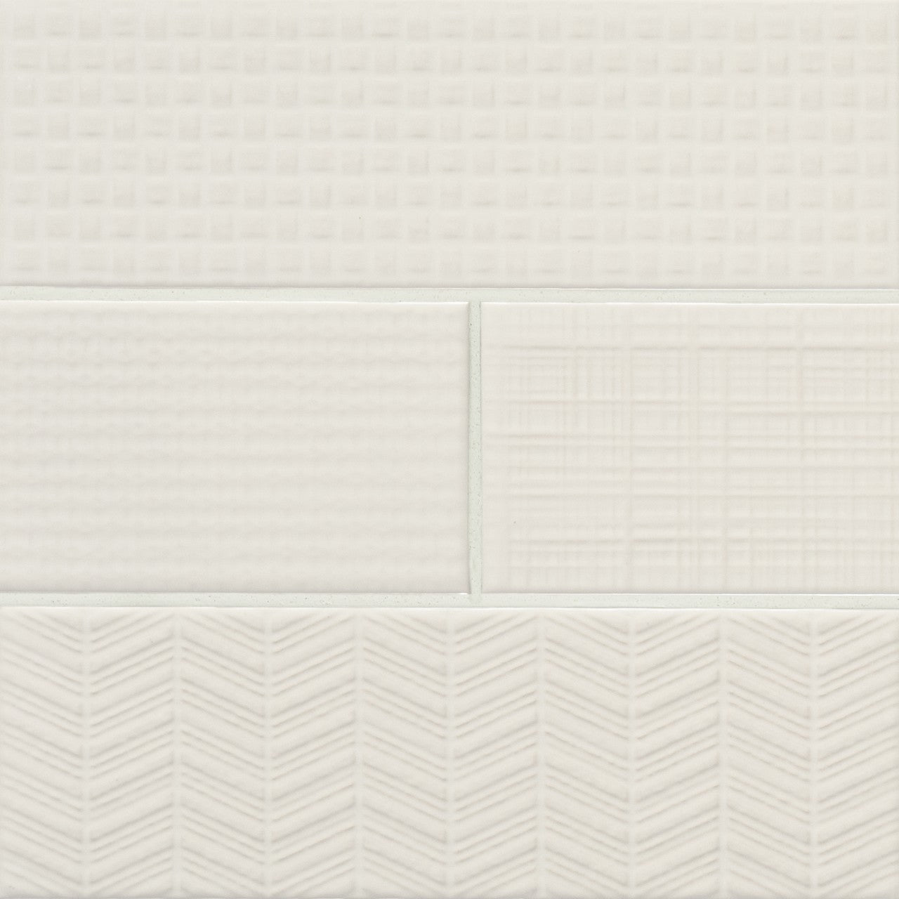 URBANO PURE 3D MIX 4X12 GLOSSY WALL TILE