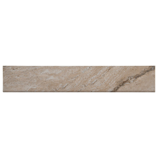 VEZIO BEIGE 3X18 MATTE BULL NOSE PORCELAIN TILE