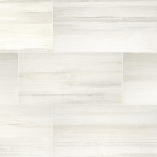 WATERCOLOR BIANCO 12X24 MATTE PORCELAIN TILE