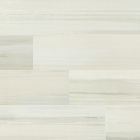 WATERCOLOR BIANCO 6X36 MATTE PORCELAIN TILE