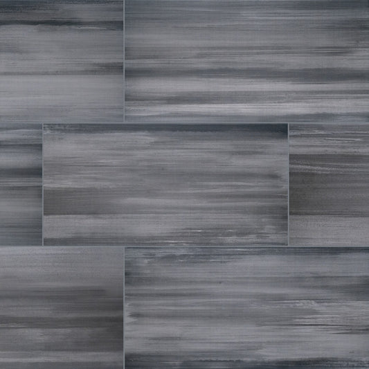 WATERCOLOR GRAPHITE 12X24 MATTE PORCELAIN TILE
