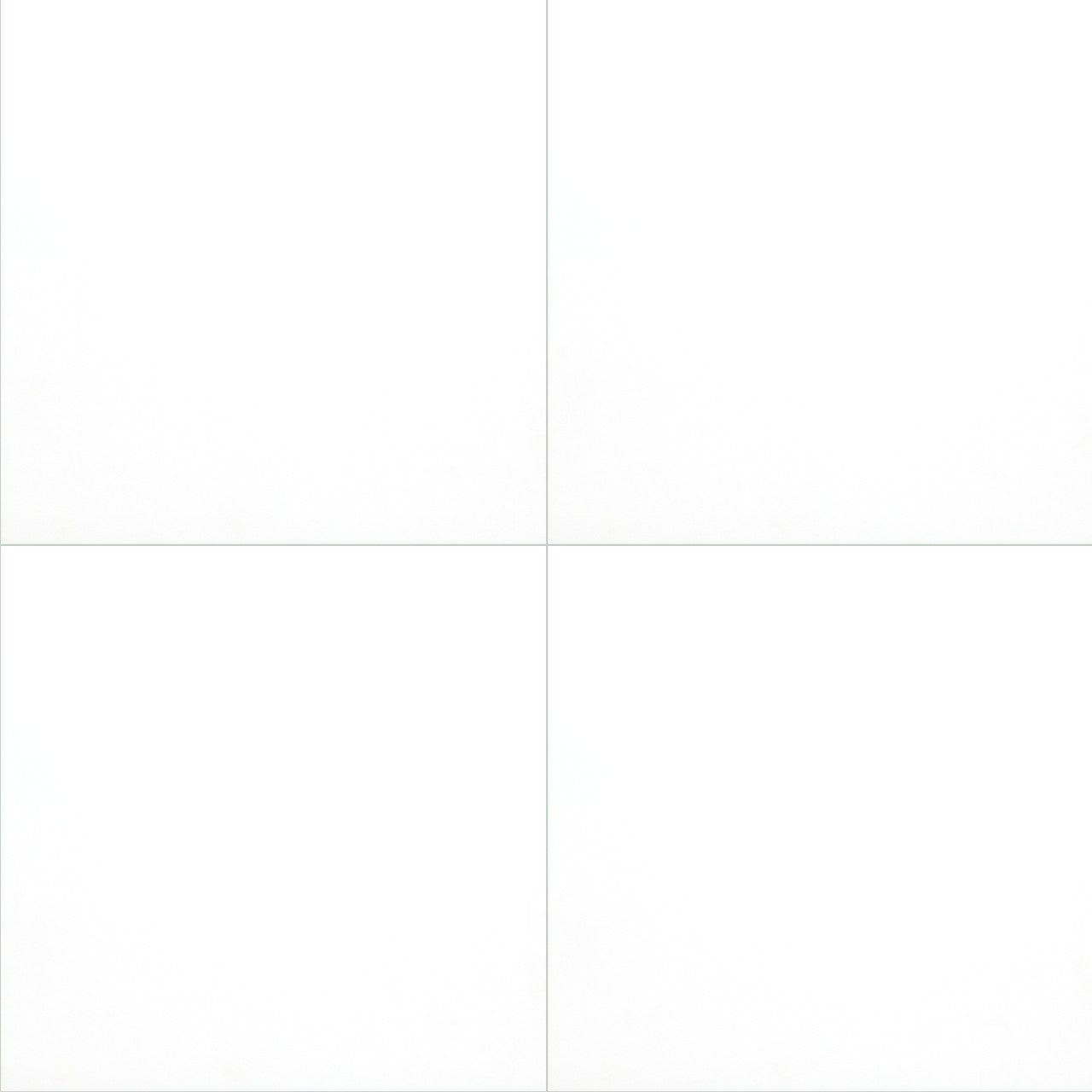 WHITE 24X24 MATTE PORCELAIN TILE