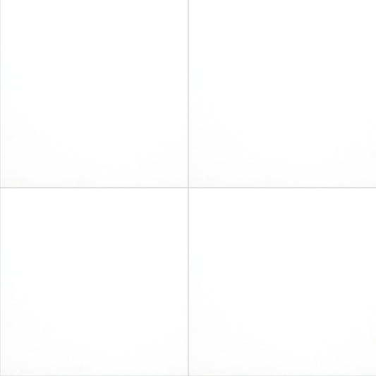 WHITE 24X24 MATTE PORCELAIN TILE